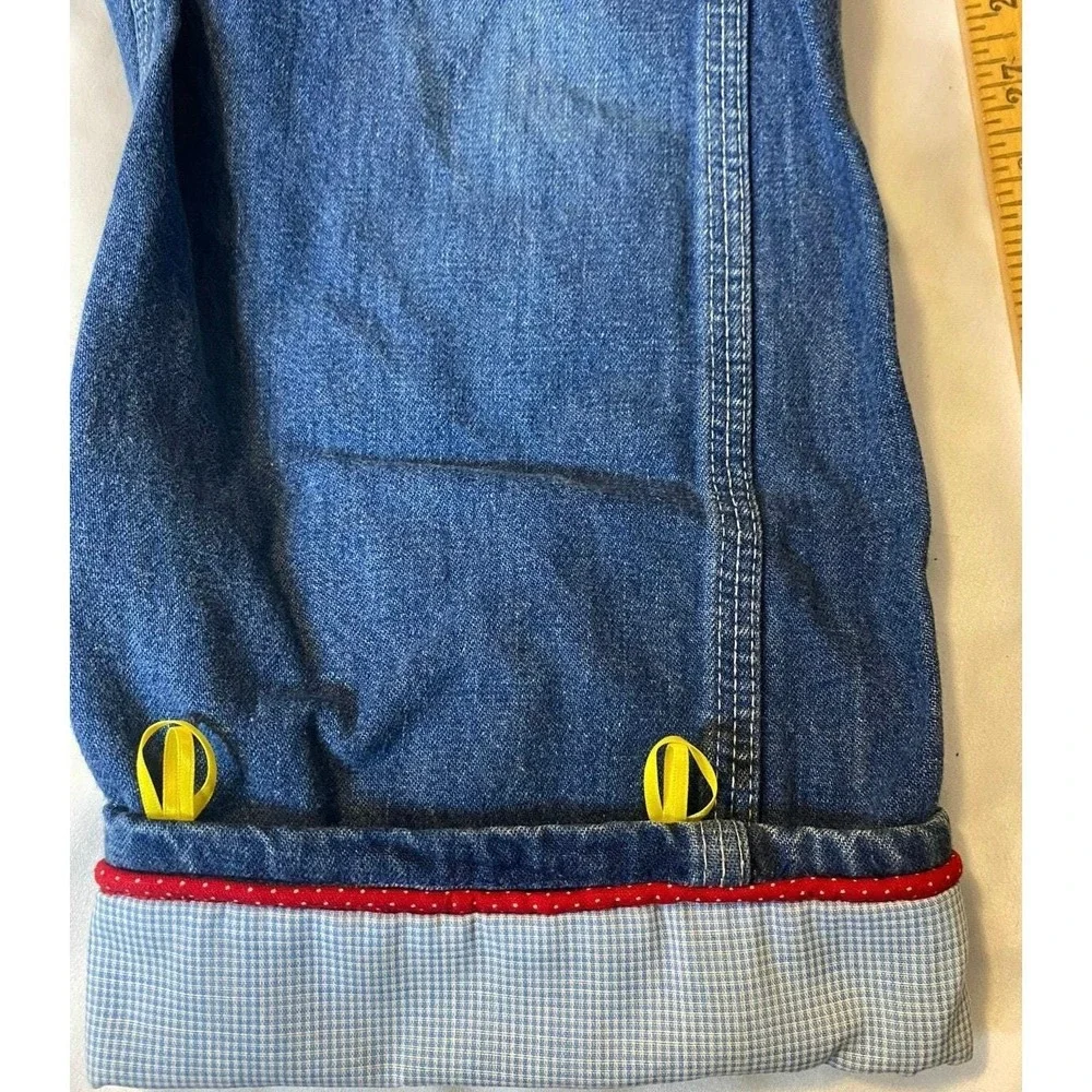 VTG OshKosh One-of-a-Kind Denim Kids Overalls‎ Quilted by Marti Michell Rare